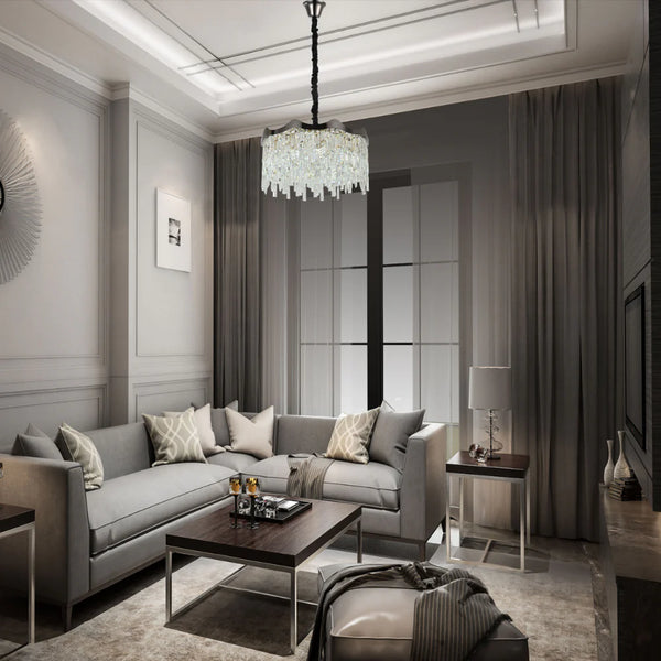 Crown Crystal Chandelier Ceiling Light