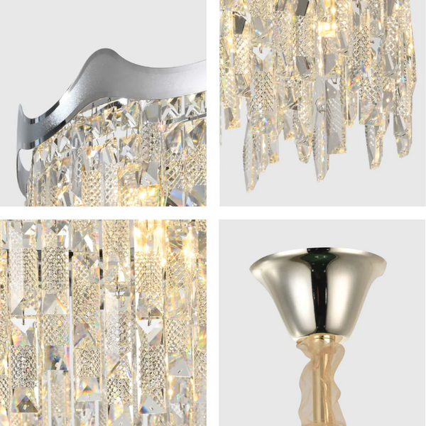 Crown Crystal Chandelier Ceiling Light