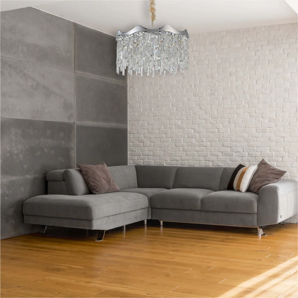 Crown Crystal Chandelier Ceiling Light