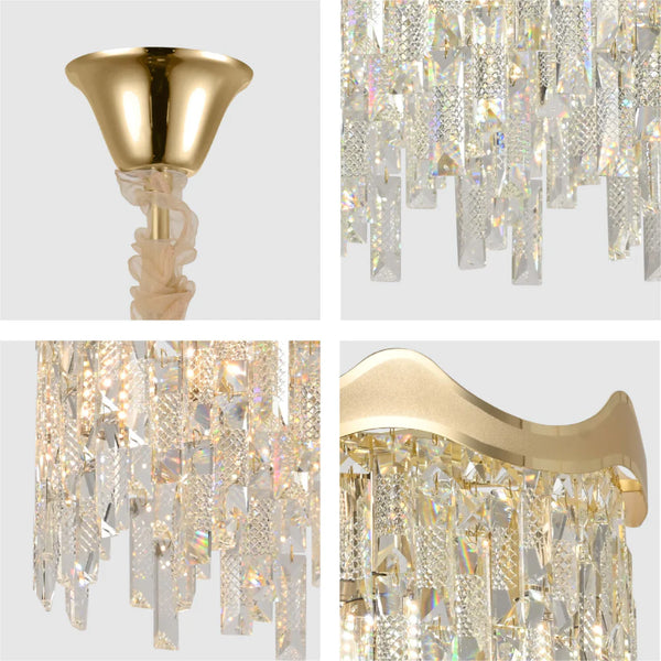 Crown Crystal Chandelier Ceiling Light