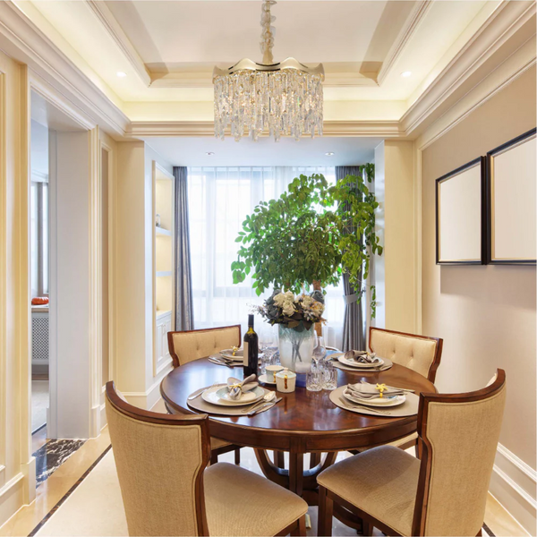 Crown Crystal Chandelier Ceiling Light