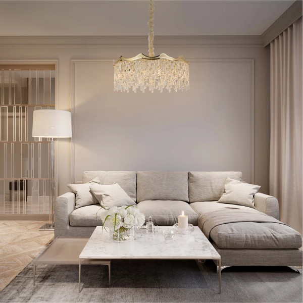 Crown Crystal Chandelier Ceiling Light