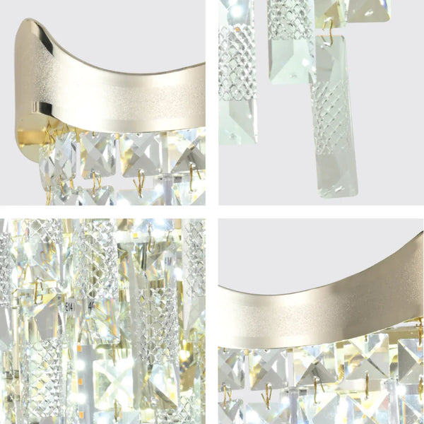 Crown Crystal Chandelier Wall Light
