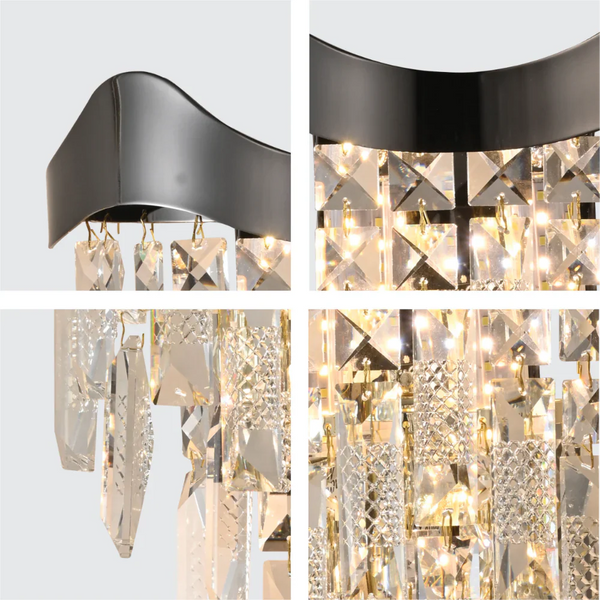 Crown Crystal Chandelier Wall Light