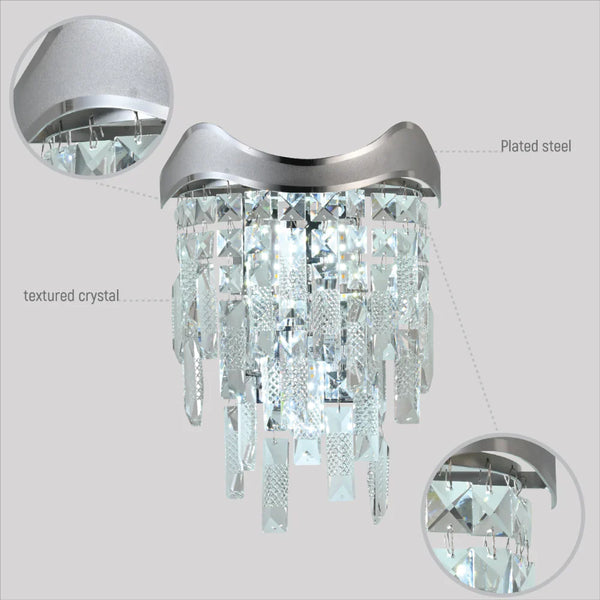 Crown Crystal Chandelier Wall Light