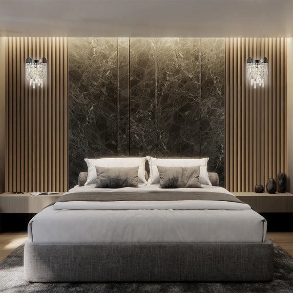 Crown Crystal Chandelier Wall Light