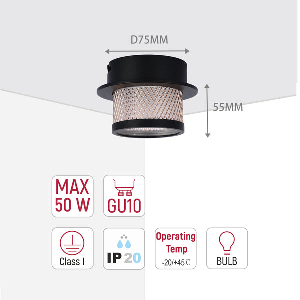 Cylindrical Mesh Design Light Collection