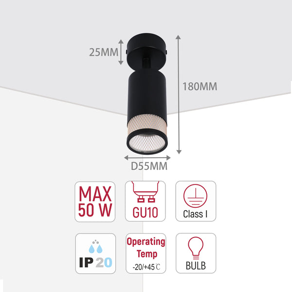 Cylindrical Mesh Design Light Collection