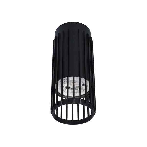 Cylindrical Slatted Pendant & Flush Mount Lights