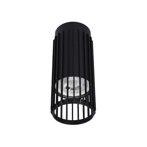 Cylindrical Slatted Pendant & Flush Mount Lights
