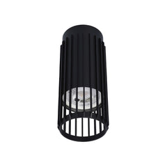 Cylindrical Slatted Pendant & Flush Mount Lights