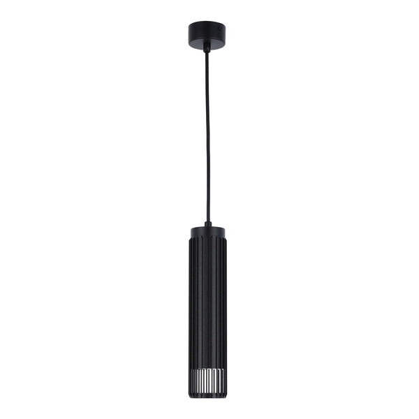 Cylindrical Slatted Pendant & Flush Mount Lights
