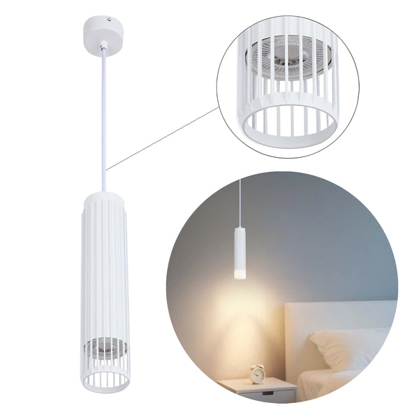 Cylindrical Slatted Pendant & Flush Mount Lights