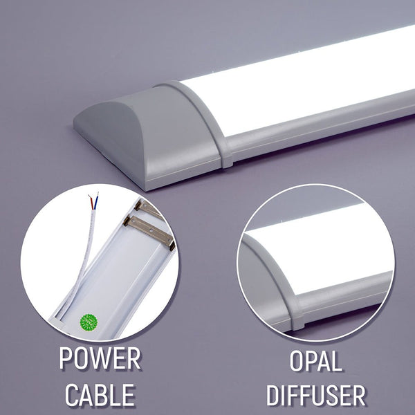 18W 2ftLED Surface Mounted Linear Fitting 6500K Cool Daylight IP20 60cm