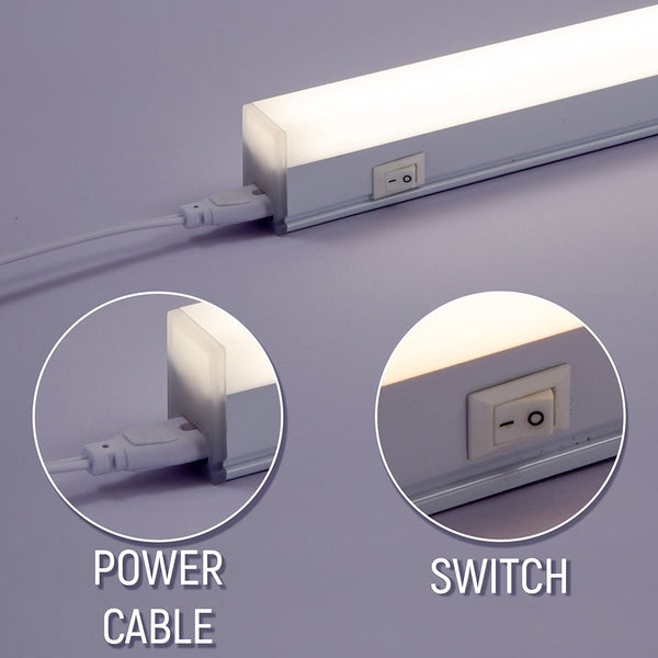 24W 5ft LED T5 Under Cabinet Link Light IP20 with switch 150cm