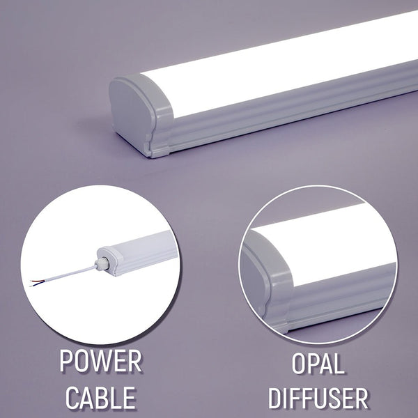 48W 4ft LED Tri-proof Batten Linear Fitting IP65 120cm