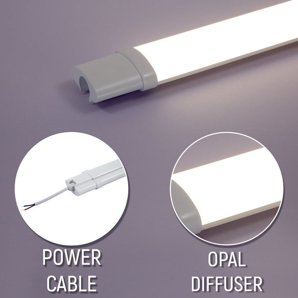 48W 5ft LED Tri-proof Slim Batten Linear Fitting IP65 150cm