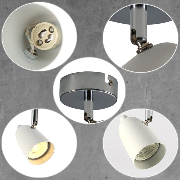 Skurupp Cone Rotatable GU10 Chrome Spotlight White