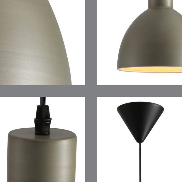 Industrial Dome Metal Pendant Ceiling Light E27 Fitting