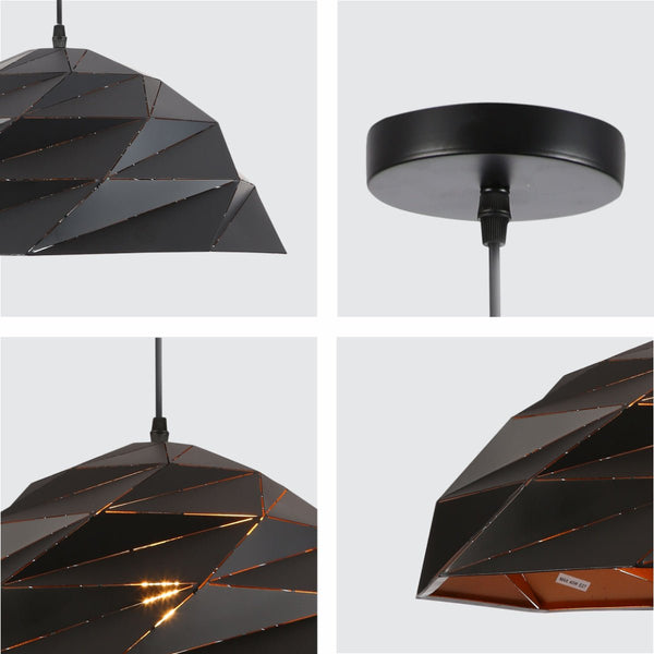 Origami Metal Laser Cut Dome Modern Pendant Light E27 Fitting D450 mm