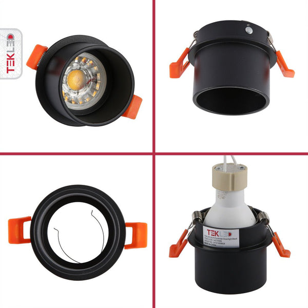 Low Glare Diecast Aluminium Fixed Downlight GU10 Fitting