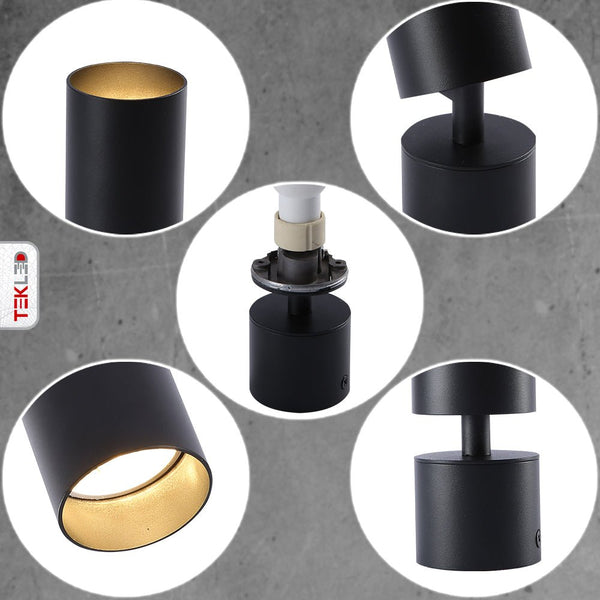 Rotatable Tilt Cylinder GU10 Downlight Surface Mount