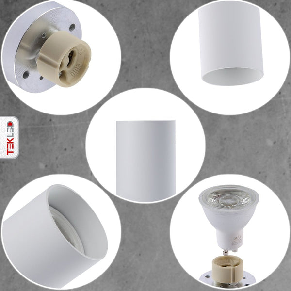 Cylinder GU10 Fixed Downlight Surface Mount