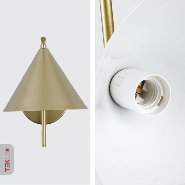 Metal Funnel Wall Light E27 Fitting