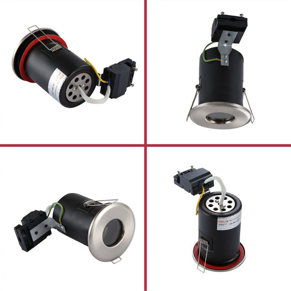 IP65 Fixed Diecasting Fire Rated Downlight GU10 Fitting
