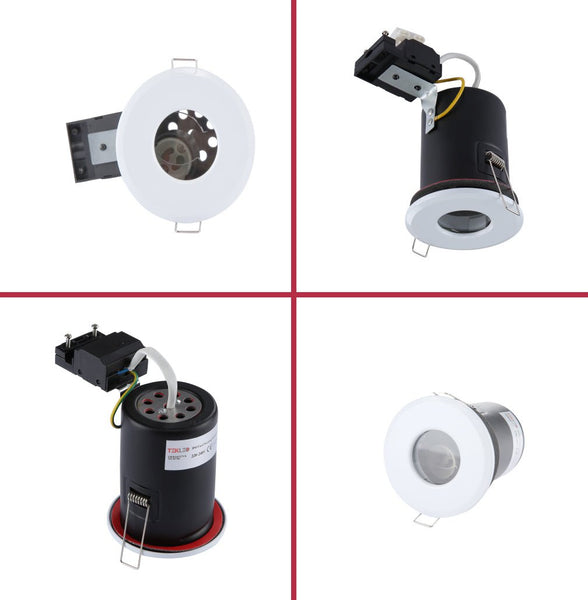 IP65 Fixed Diecasting Fire Rated Downlight GU10 Fitting