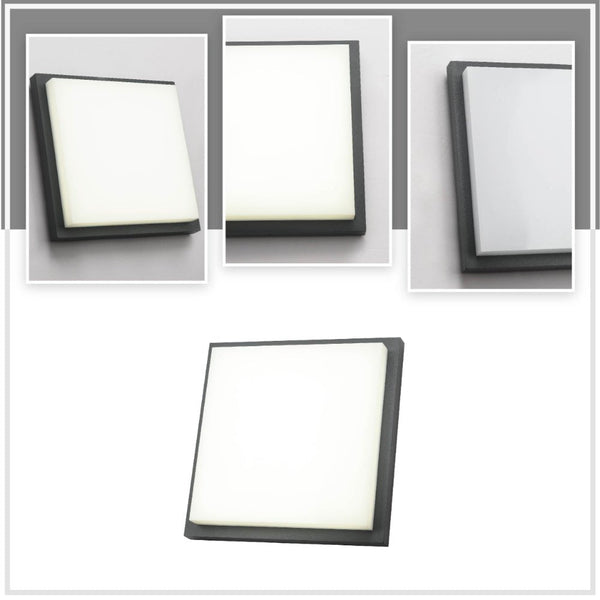 LED Diecast Aluminium Modern Square Wall Lamp 20W Cool White 4000K IP54 Anthracite Grey 250mm
