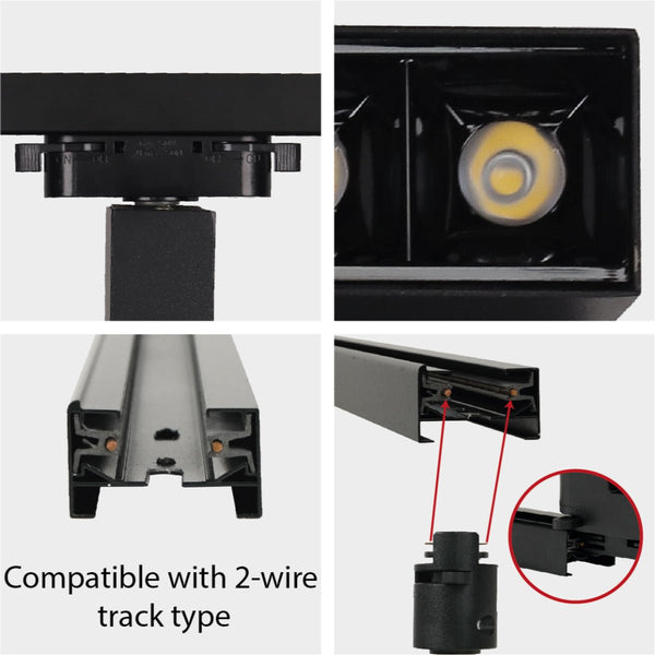 LED Mirage Blade Tracklight 10W Cool White 4000K IP20