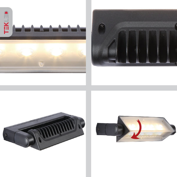 LED Wallwasher Wall Light 12W IP54 Black