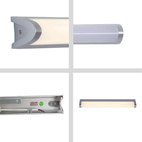 Modern Bathroom Vanity Lamp Mirror Front Makeup LED Light Chrome