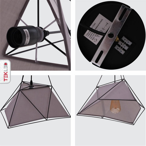 Murcielago Metal Pendant Ceiling Light E27 460 mm