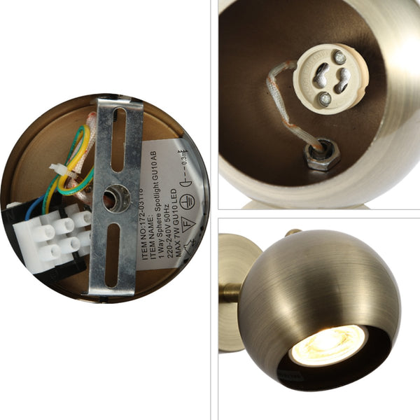 Sphere Rotatable GU10 Spotlight