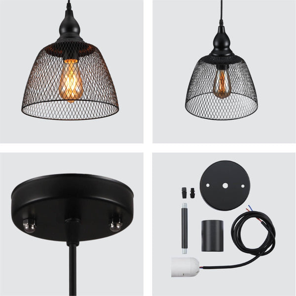 Wire Mesh Industrial Dome Pendant Ceiling Light E27