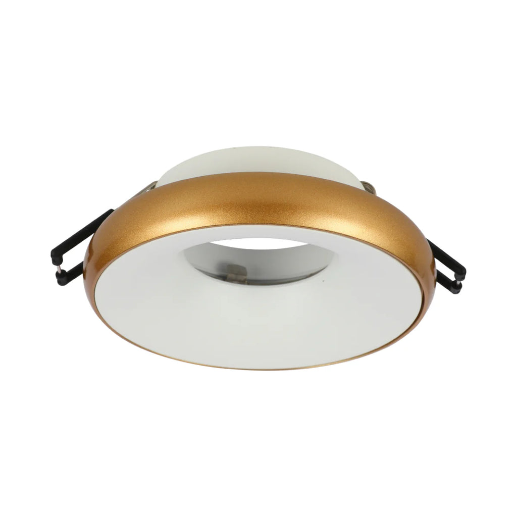 Die-Cast Aluminium Fixed GU10 Downlight with Colour-Accented Bezel