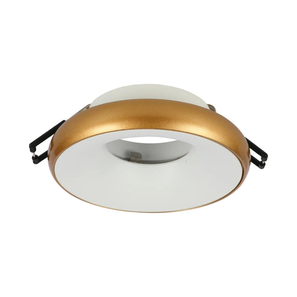 Die-Cast Aluminium Fixed GU10 Downlight with Colour-Accented Bezel