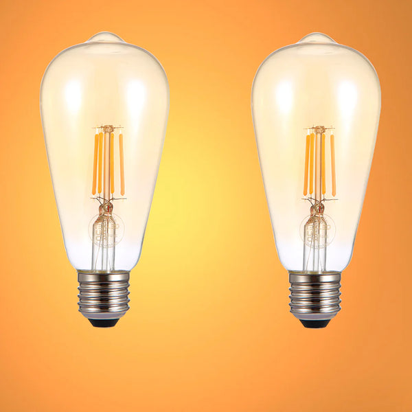 LED Dimmable Filament ST64 Edison Bulb E27 Edison Screw 6.5W