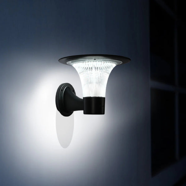 TEKLED Dual CCT Solar LED Wall Pathway Light 15W-Black