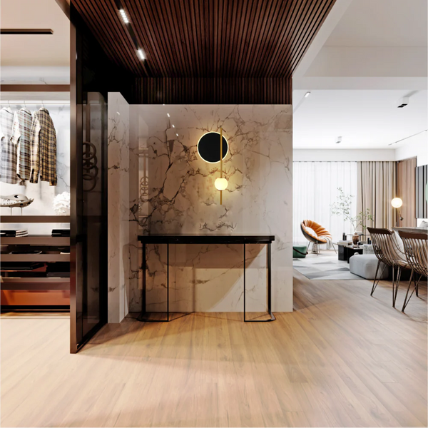 Eclipse Mirage Modern Geometric LED Wall Light with CCT Change