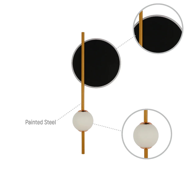 Eclipse Mirage Modern Geometric LED Wall Light with CCT Change