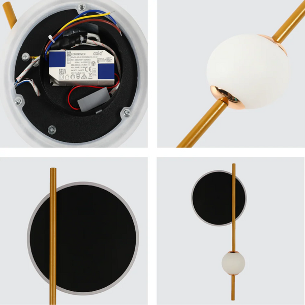 Eclipse Mirage Modern Geometric LED Wall Light with CCT Change