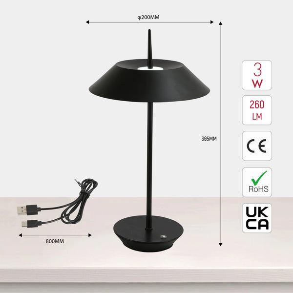 Eclipse Touch Table Lamp