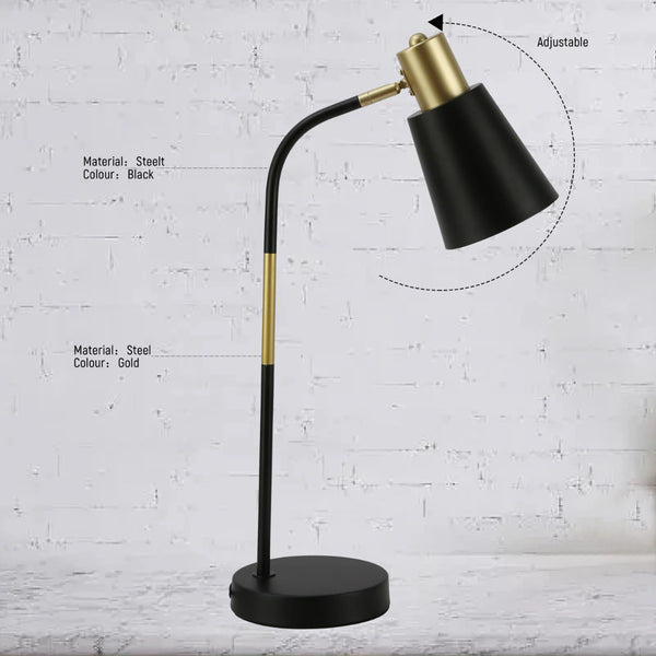 Elegance Curve E27 Desk Lamp