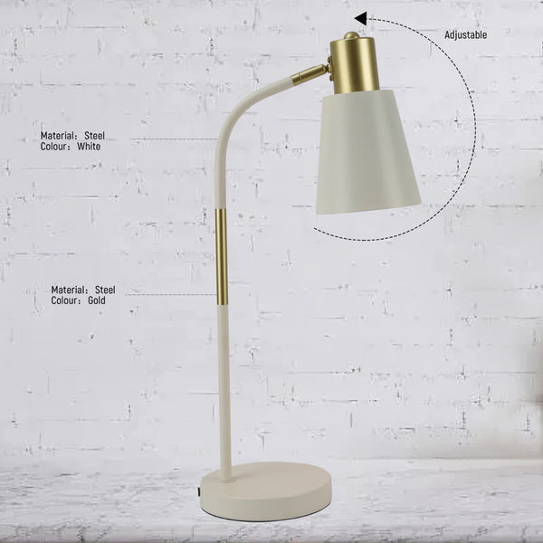 Elegance Curve E27 Desk Lamp