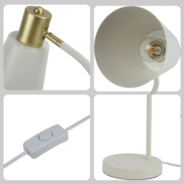 Elegance Curve E27 Desk Lamp
