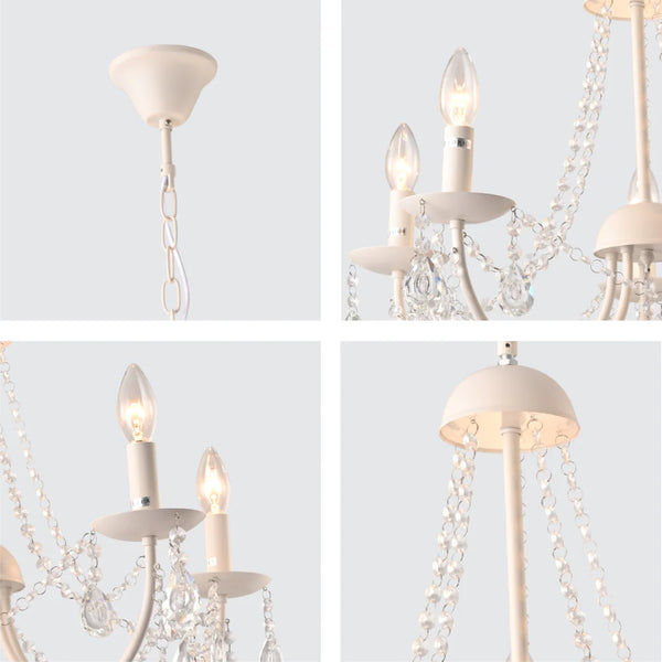 Elegant Cascade Waterfall Crystal Chandelier Ceiling Light
