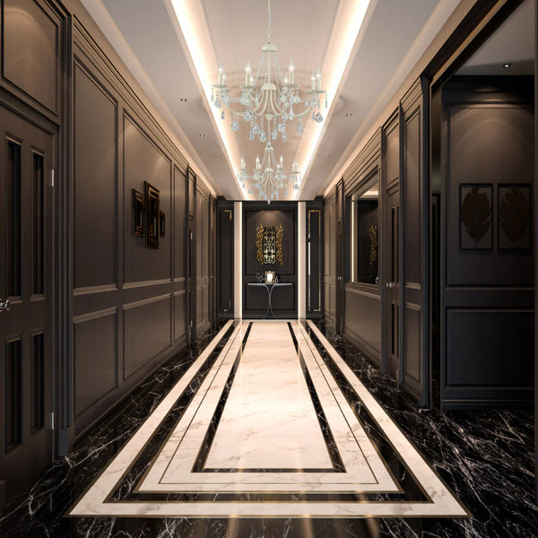 Elegant Cascade Waterfall Crystal Chandelier Ceiling Light